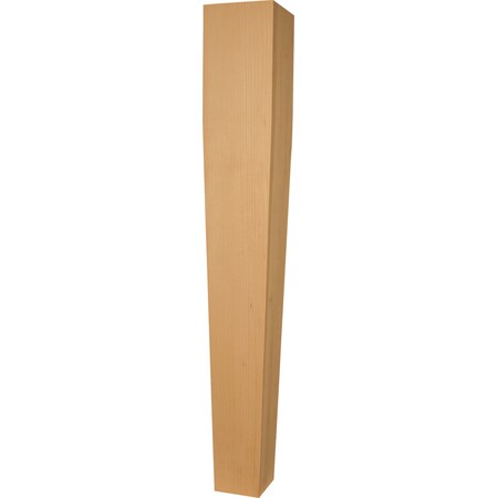 Osborne Wood Products 35 1/2 x 5 5" 4 Sided Tapered Square Leg in Knotty Pine 2733P